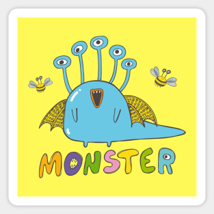 Alfred the Five-eyed Monster Sticker